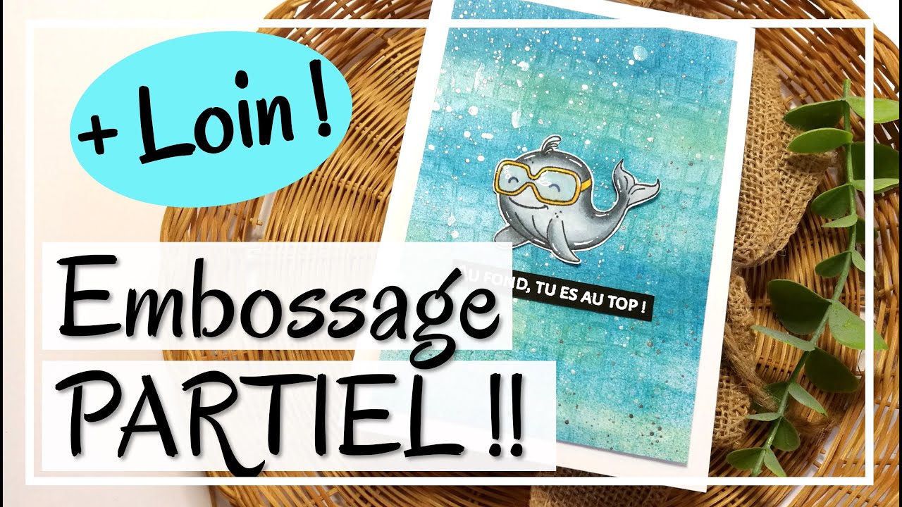 La TECHNIQUE de L'EMBOSSAGE PARTIEL - avec des classeurs et des pochoirs !! Tuto Carterie Scrap DIY