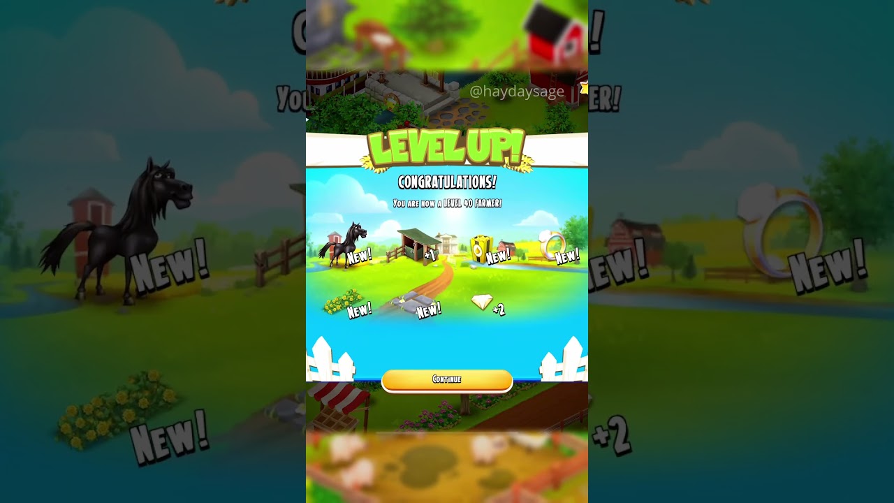 LEVEL UP! 🍿 Hay Day Level 40 New Items!!! 💍 #hayday #haydaylevelup #haydaygameplay #haydaysage