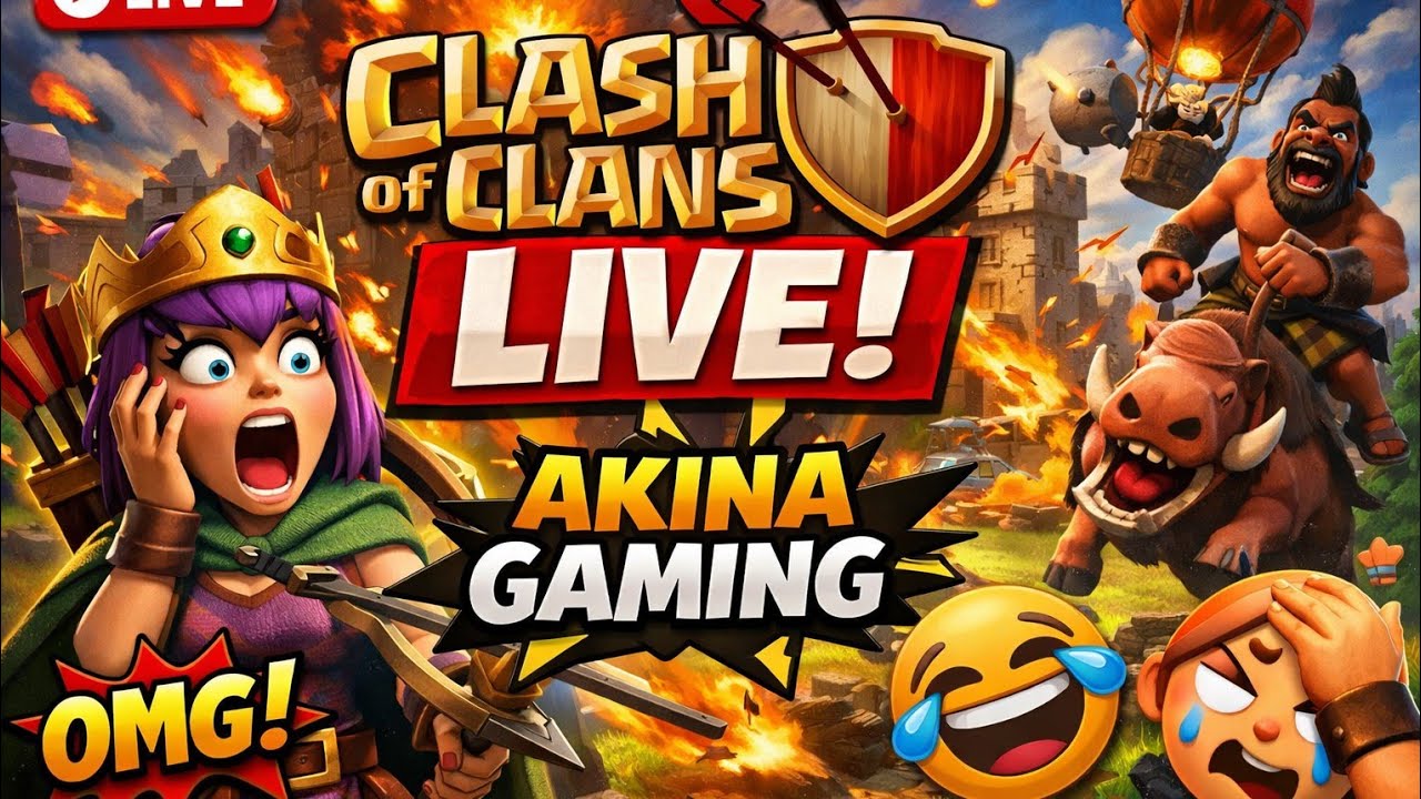 🔴 Clash of Clans LIVE | Attacking Like a Pro (Not Really) 😂