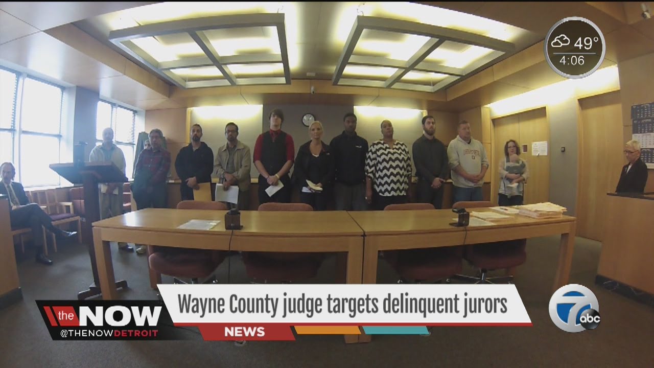 Wayne County judge targets delinquent jurors