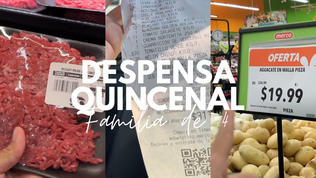 Vlog, despensa con 1,600 pesos para 4 personas | ¿completamos? | Angie Martinez vlogs