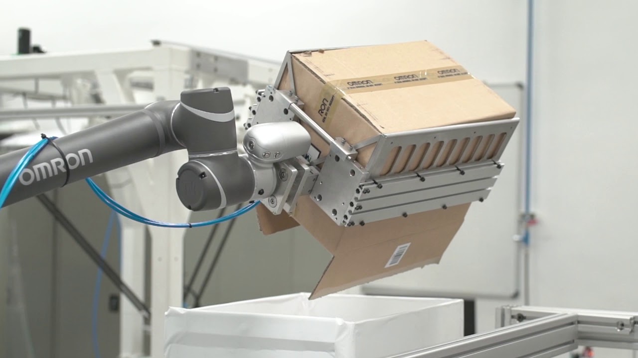 Omron Integrated and Connected Secondary Packaging Line