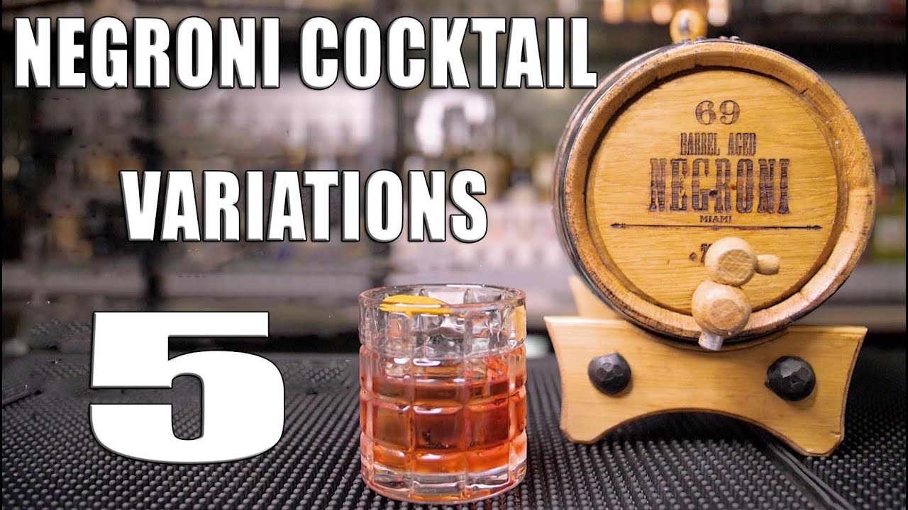 NEGRONI cocktail 5 variations