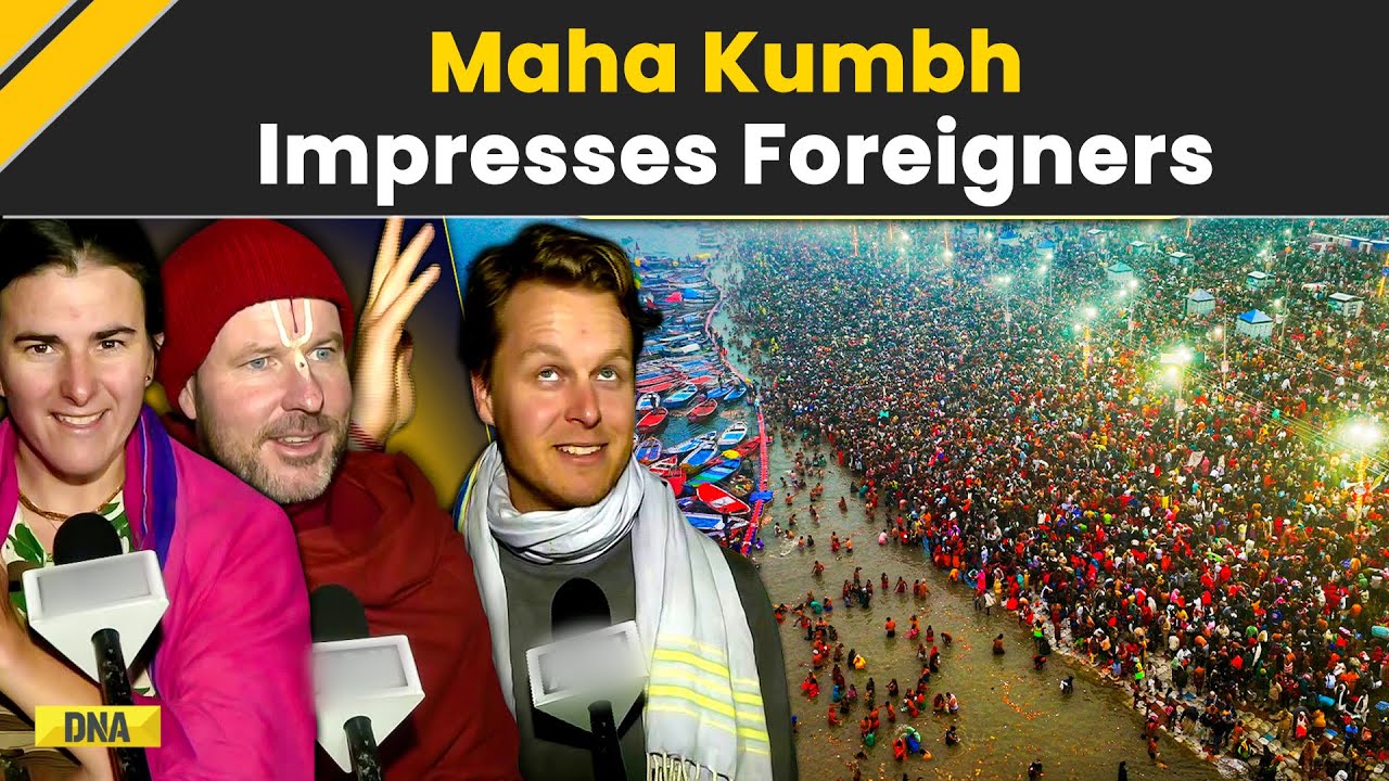 MahaKumbh: Foreigners Gets Awestruck By Preparation For Mahakumbh Mela In Prayagraj