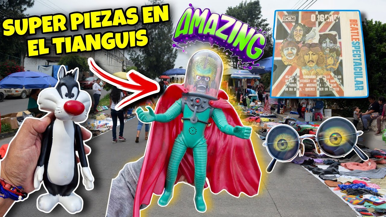 chachareando en el TIANGUIS juguetes/ mega marciano y silvestre jumbo #tianguis #swapmeet #juguetes