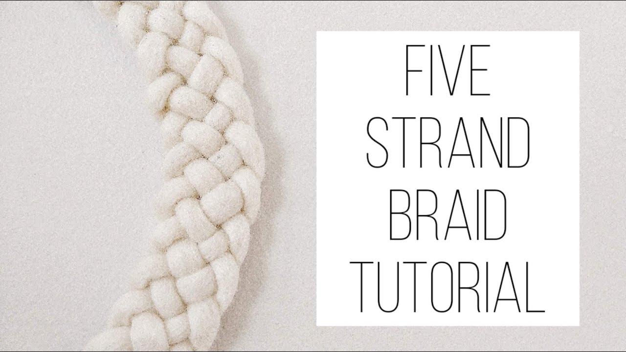HOW TO BRAID WITH 5 STRANDS // FIVE STRAND BRAID TUTORIAL