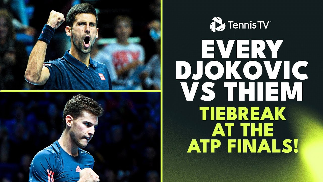 EVERY Point From Djokovic & Thiem's 5 Tiebreaks At The Nitto ATP Finals 😮‍💨