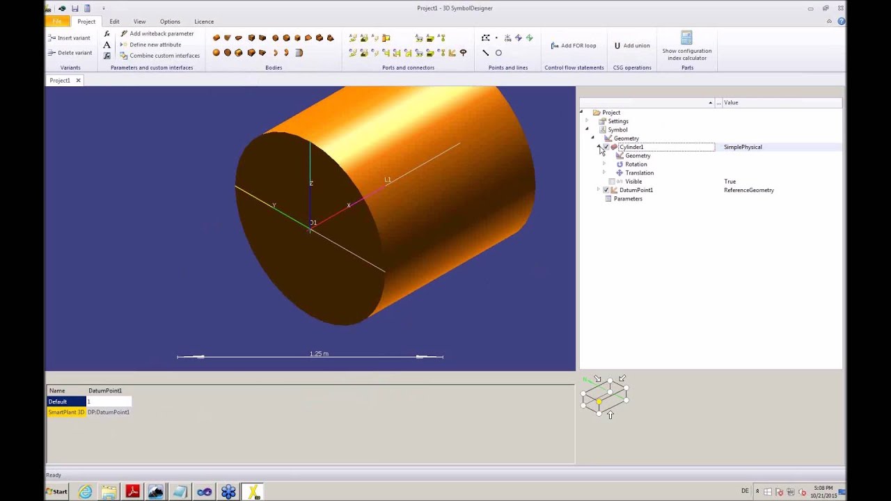 Easy Creation of  .Net Symbols for Smart 3D with 3D SymbolDesigner