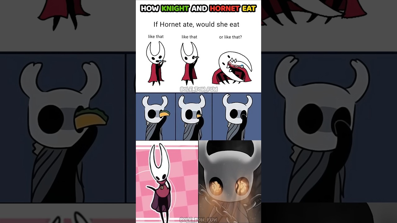 How Hornet And Knight Eat - Hollow Knight Silksong