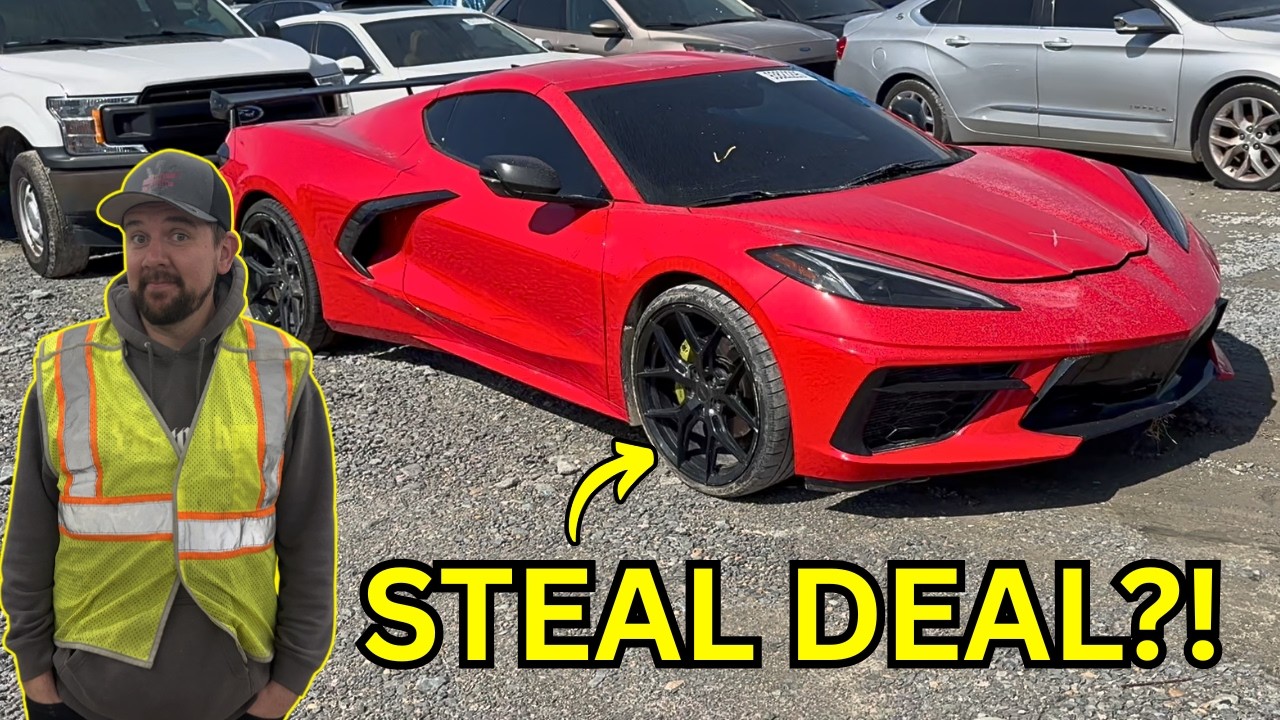 Скрытое сокровище? Я участвую в аукционе за этот разбитый Corvette Stingray 2021 года.