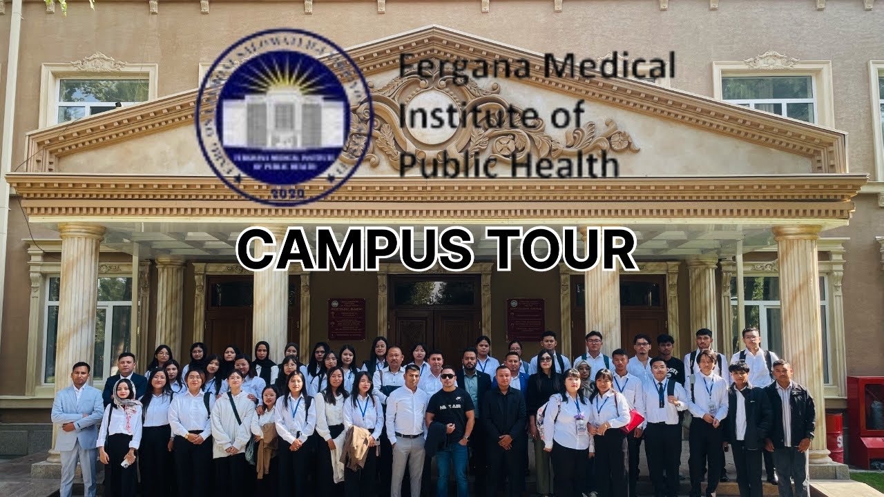 Fergana Medical Institute of Public Health UZBEKISTAN // main campus tour by 1st year students 2025