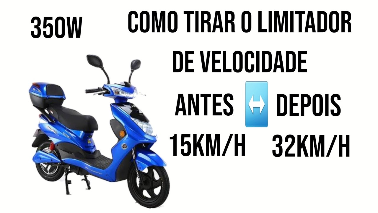 COMO TIRAR O LIMITADOR DE VELOCIDADE DA MOTO ELÉTRICA 350W MUITO FÁCIL
