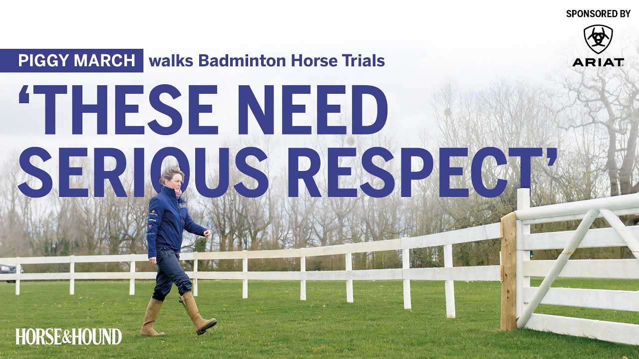 Badminton Horse Trials cross-country: Piggy March walks the Joules Coronation Corral