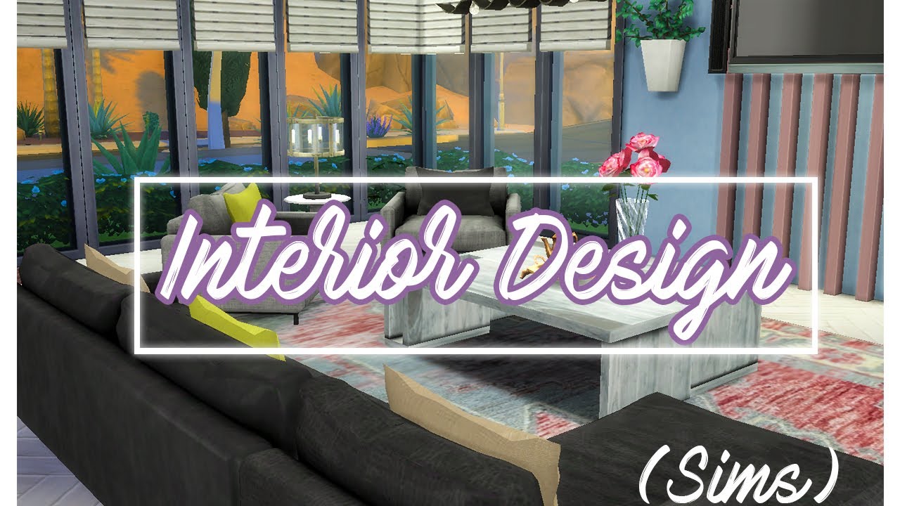 Interior Design || Sims 4 Edition || Bright and Colorful Living Room || JMC Interior Design