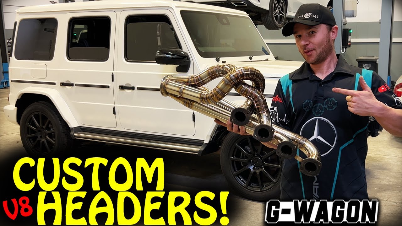 Fabricating Some INSANE LOOKING Custom Headers For a V8 Swapped Mercedes G Wagon W460 🤘M113🤘