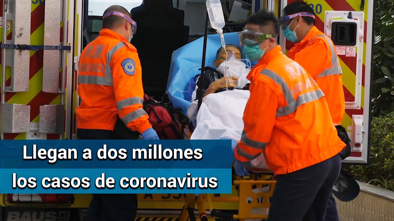 Contagios por coronavirus en el mundo rebasan los dos millones
