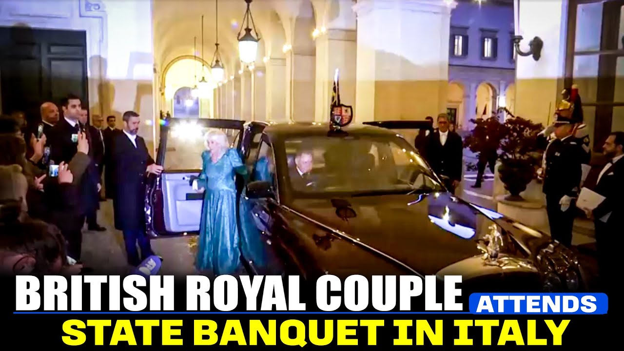 King Charles and Queen Camilla attend state banquet at Quirinale Palace | Italy |Rome