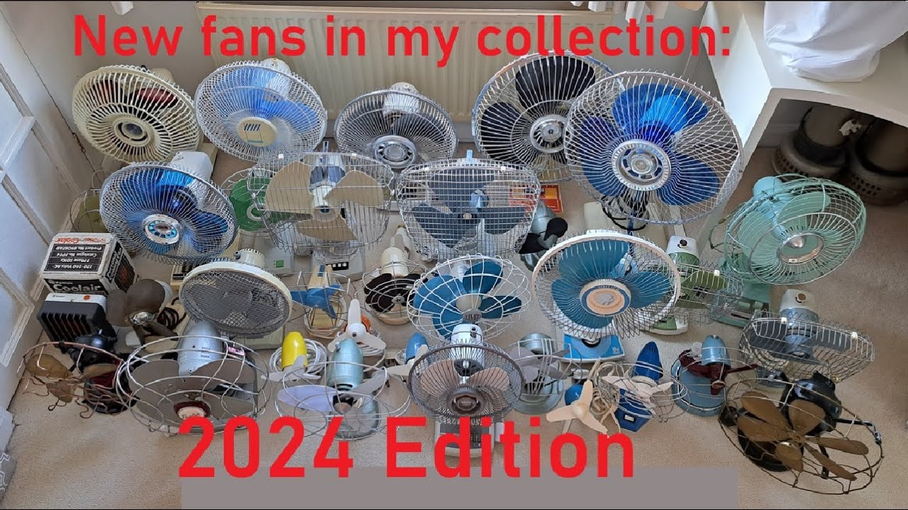 Vintage desk fans in my collection - 2024 edition