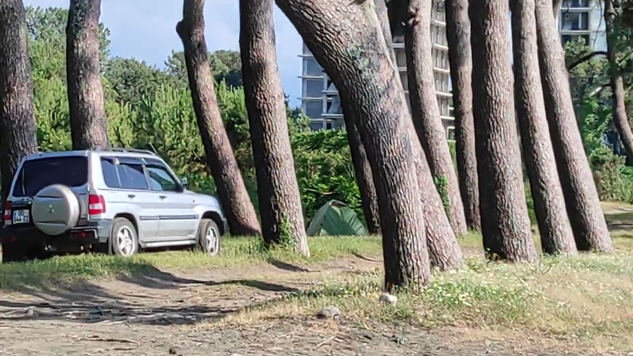 Грузия.Кобулети.Палаточный городок...