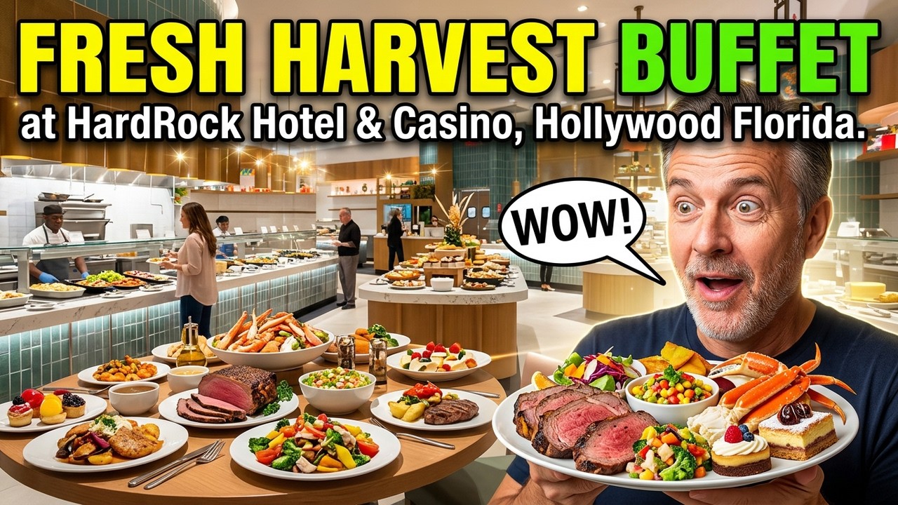 Fresh Harvest Buffet, HardRock Hollywood Hotel & Casino. #buffet #hardrock #food #restaurant