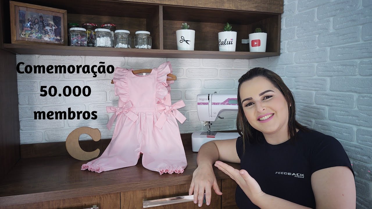 Macacão Algodão Doce-Comemoração aos 50.000 Membros #moldegratis #freepattern #patronesgratis