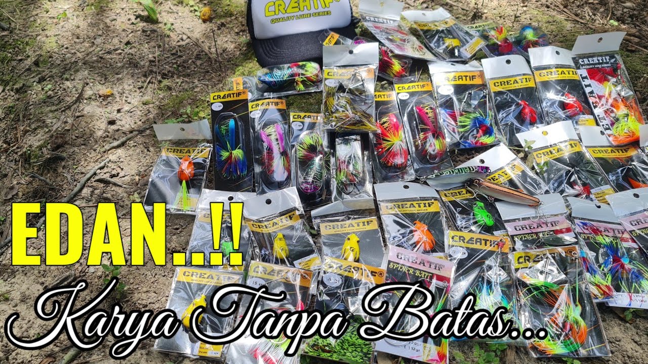 CREATIF LURE..!! SESUAI NAMA NYA. HAMPIR SEMUA MODEL UMPAN CASTING ADA DI SINI
