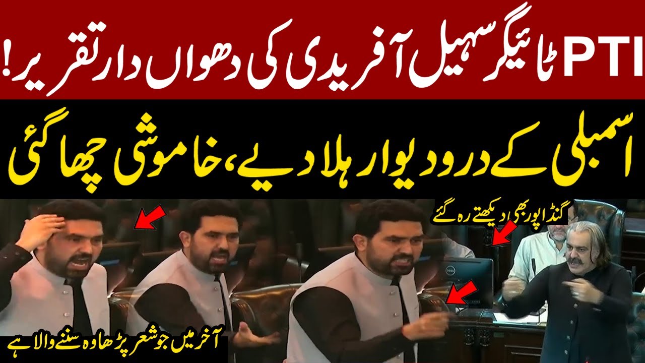 KPK Expected New CM Sohail Afridi Delivers Explosive Speech | Silence in the House–Gandapur Shocked