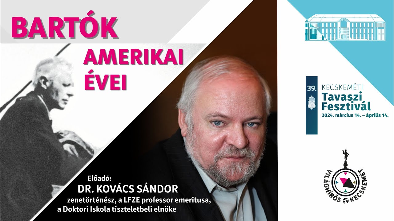 Dr. Kovács Sándor: Bartók amerikai évei