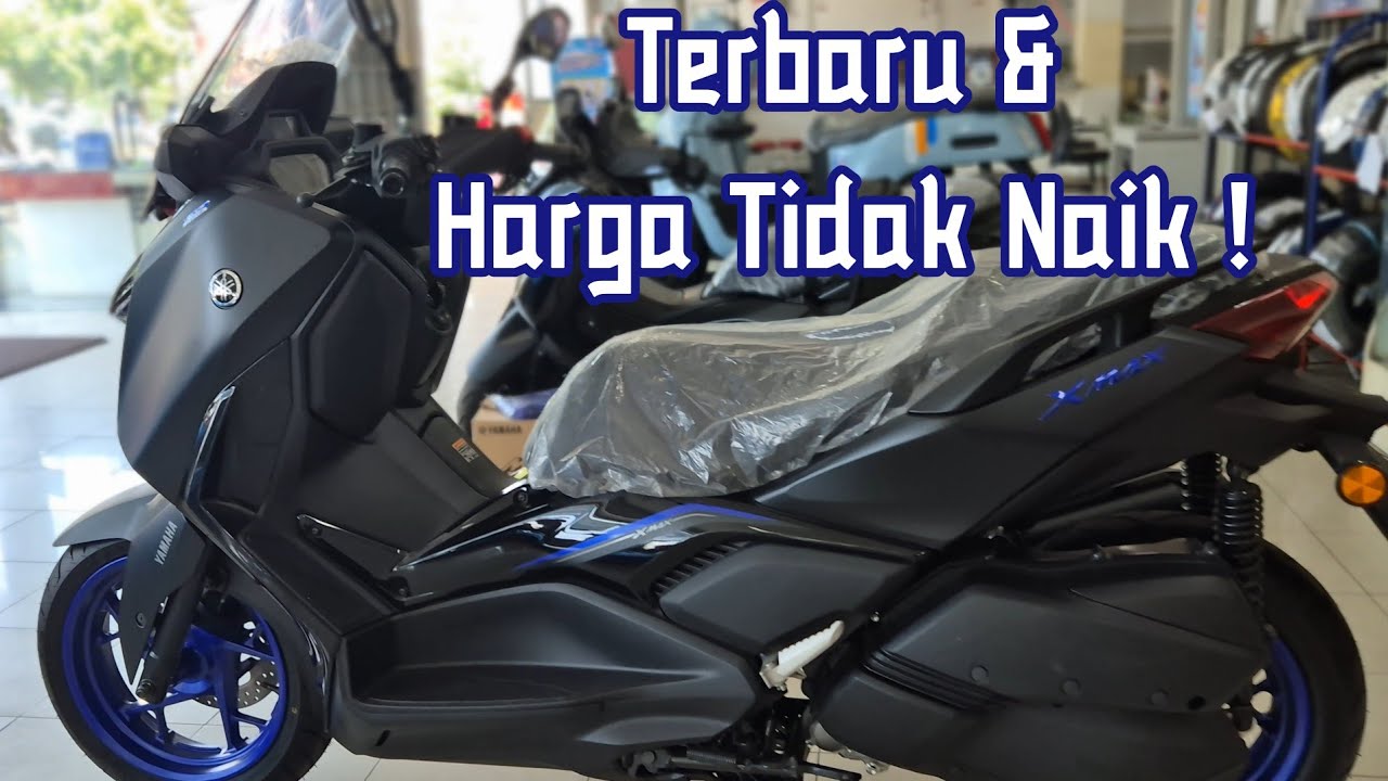 Yamaha XMAX TERBARU Warna HITAM velg BIRU