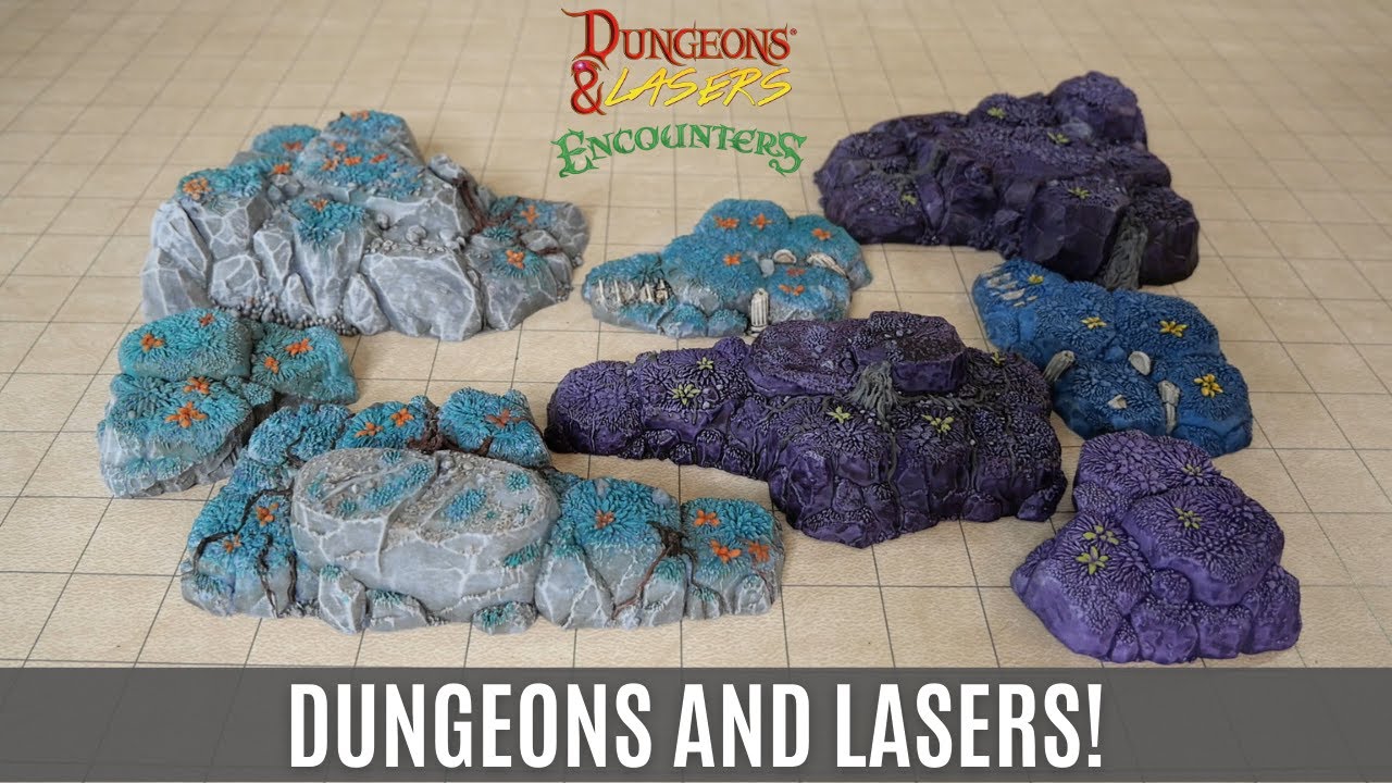 Dungeons & Lasers Encounters Woods Terrain Painted #dnd