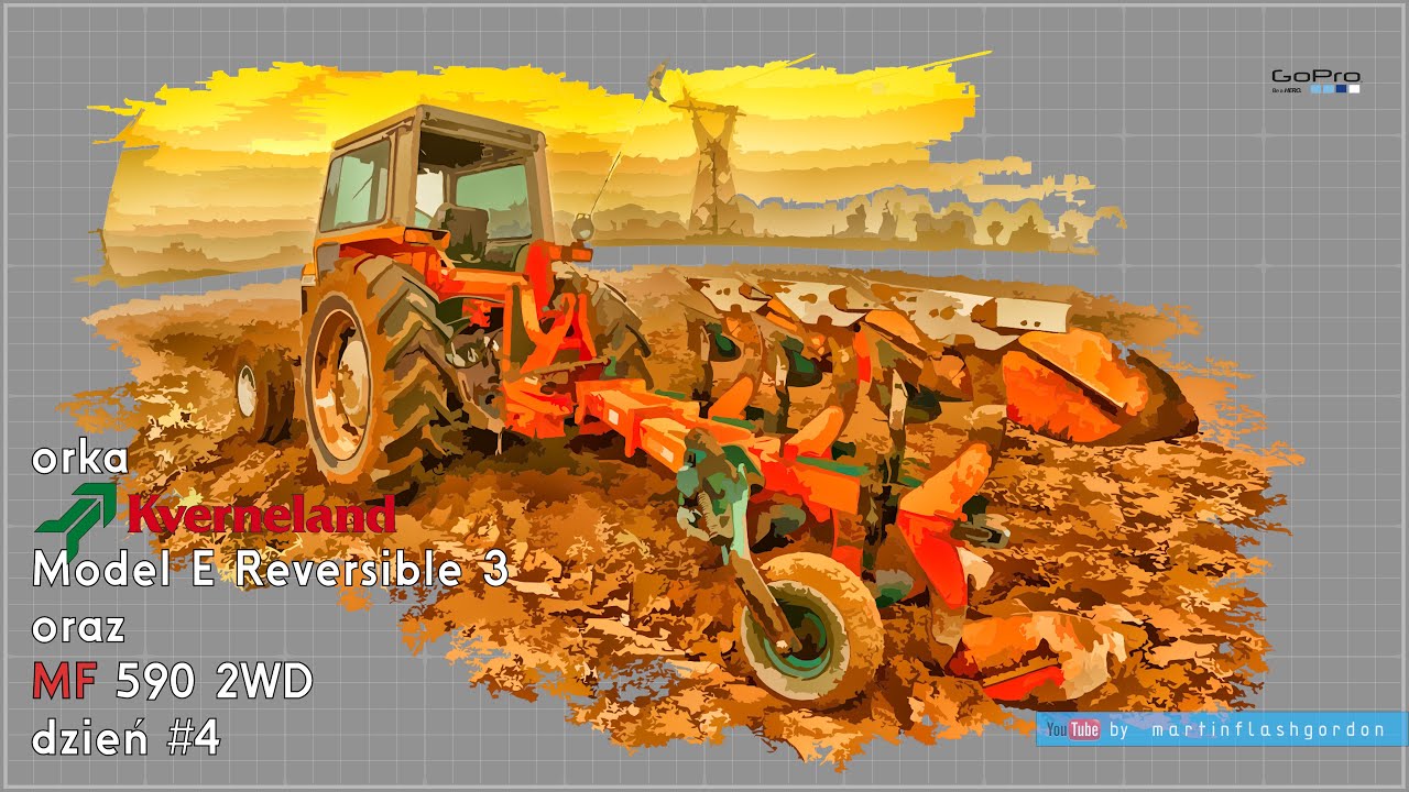 orka Kverneland Model E Reversible 3 oraz MF 590 2WD dzień 4