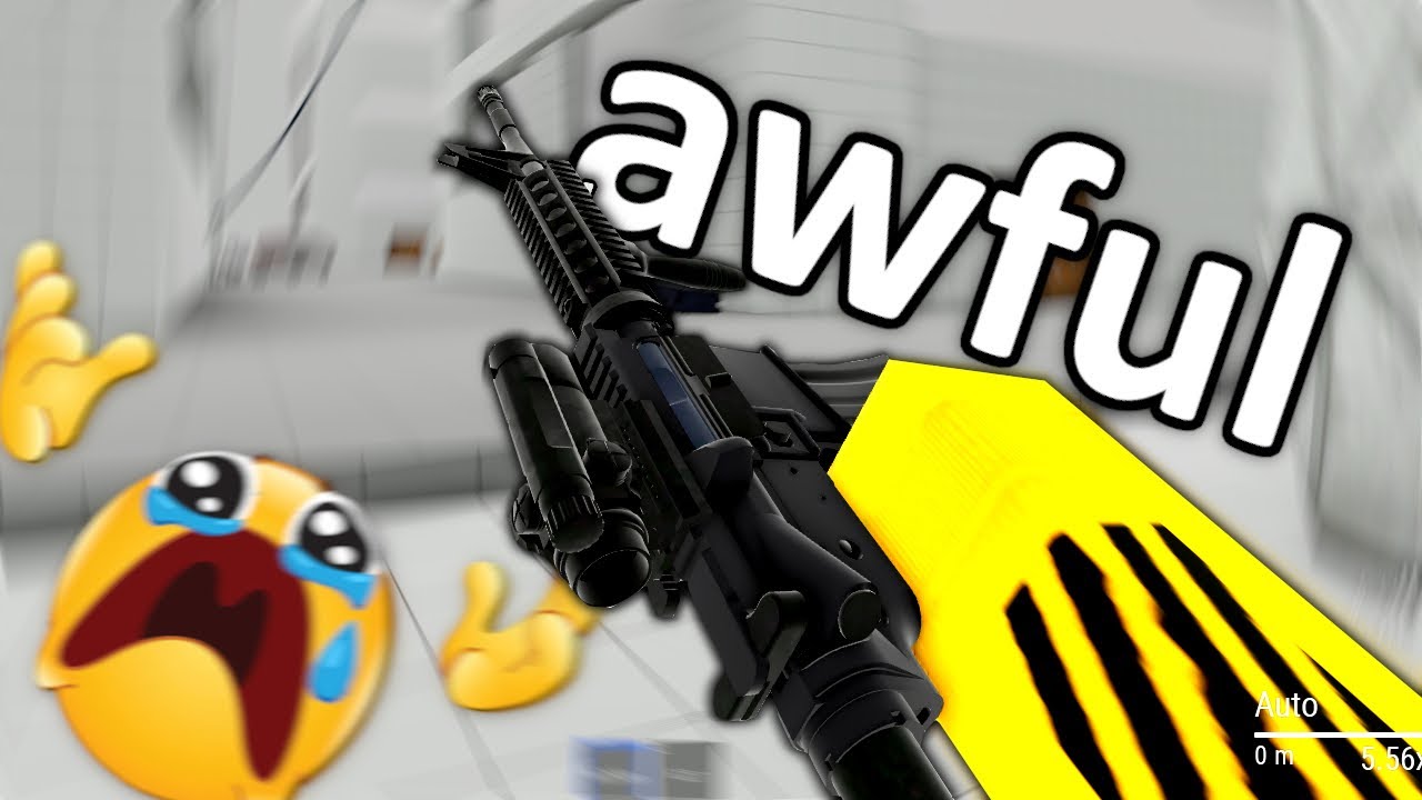 the WORST roblox gun testing place...