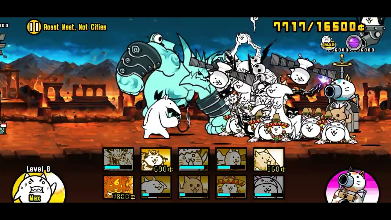 Roast Meat, Not Cities 4 star - the battle cats