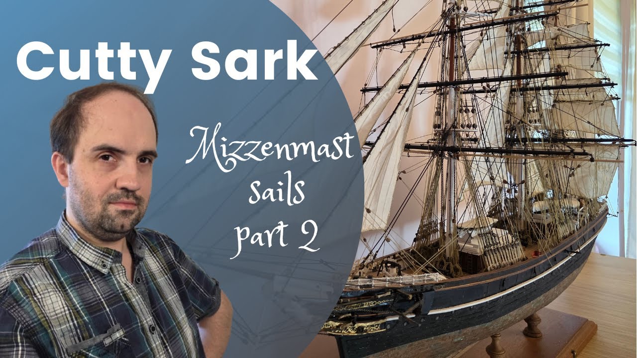 #66 Artesana Latina - Cutty Sark 1/84 - Mizzenmast sails part 2