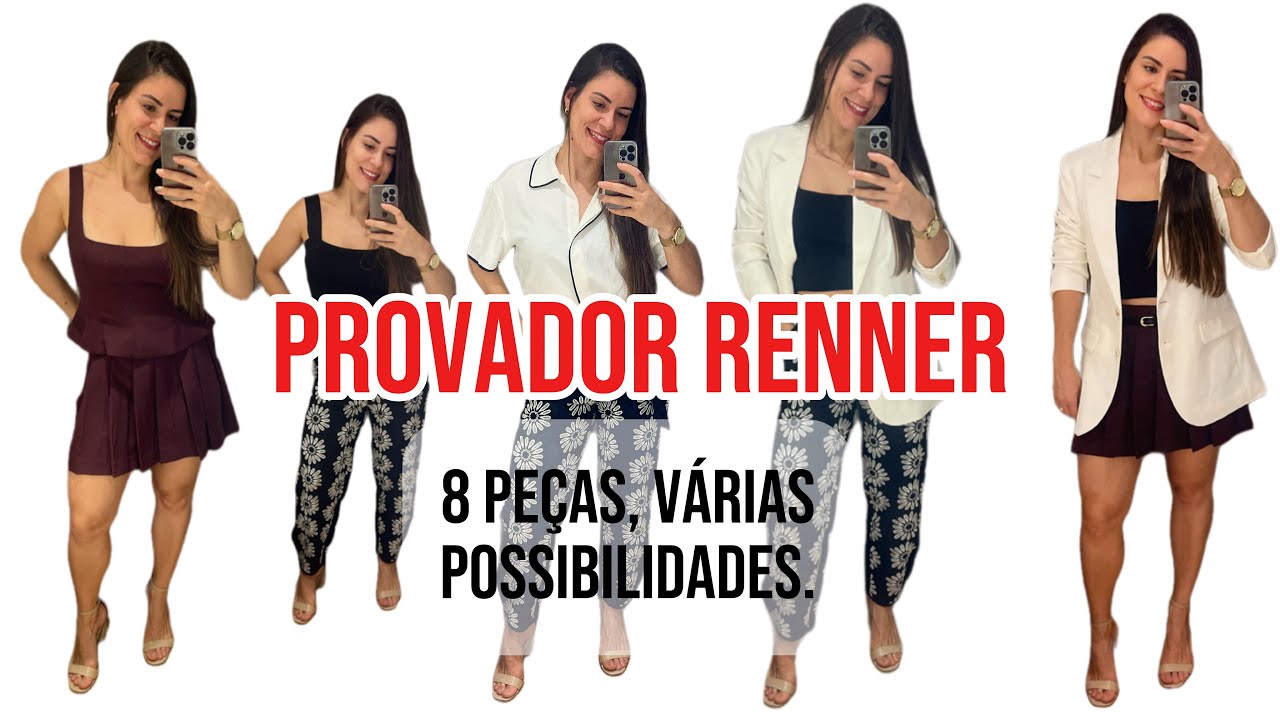 Looks no provador Renner! 