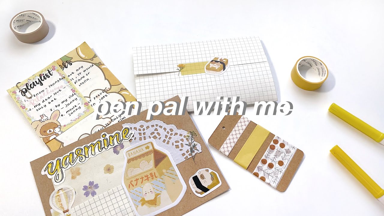 🌻 pen pal with me #5 // yellow theme