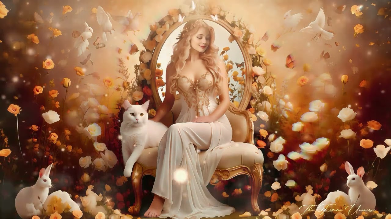 🪞 Radiant Beauty: Feminine Aesthetic Frequency Meditation 💛