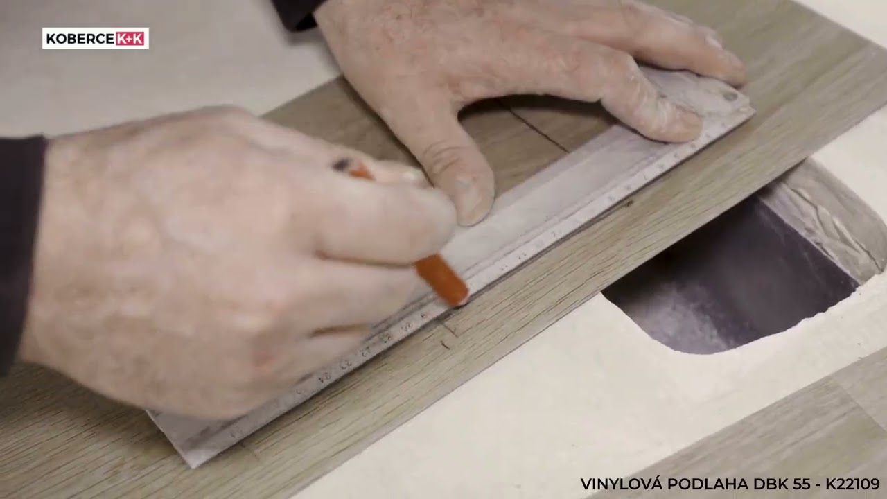 Pokládka vinylové podlahy DBK 55