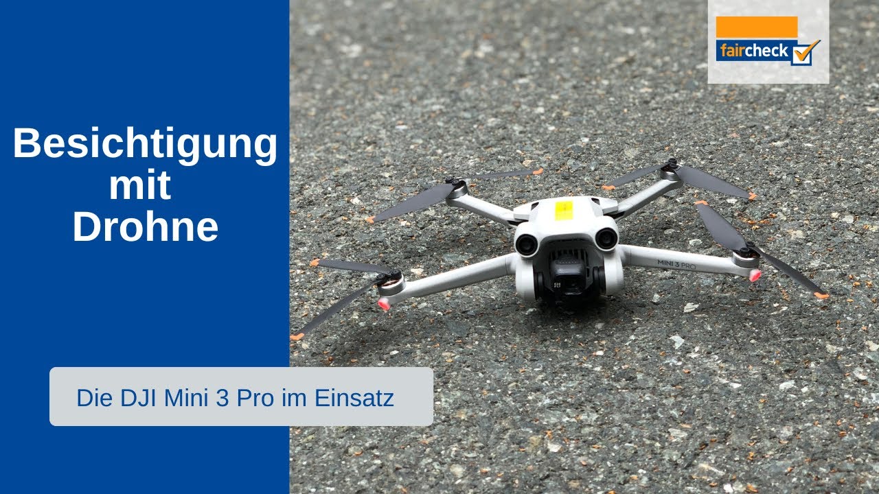 Dachfläche sicher und schnell besichtigen (Drohnenbegutachtung)