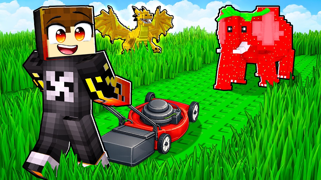 Saving BRAINROTS in Roblox Cut Grass for Brainrots!