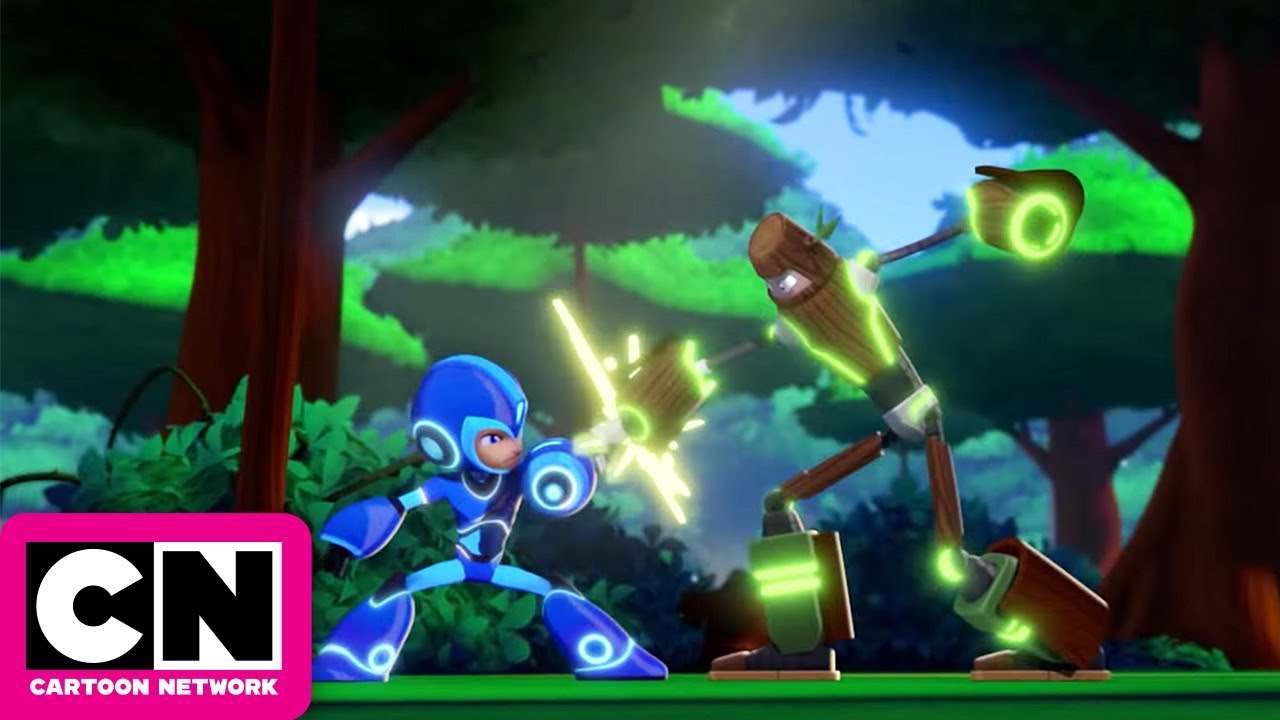 Mega Man vs Wood Man | Mega Man: Fully Charged | Cartoon Network