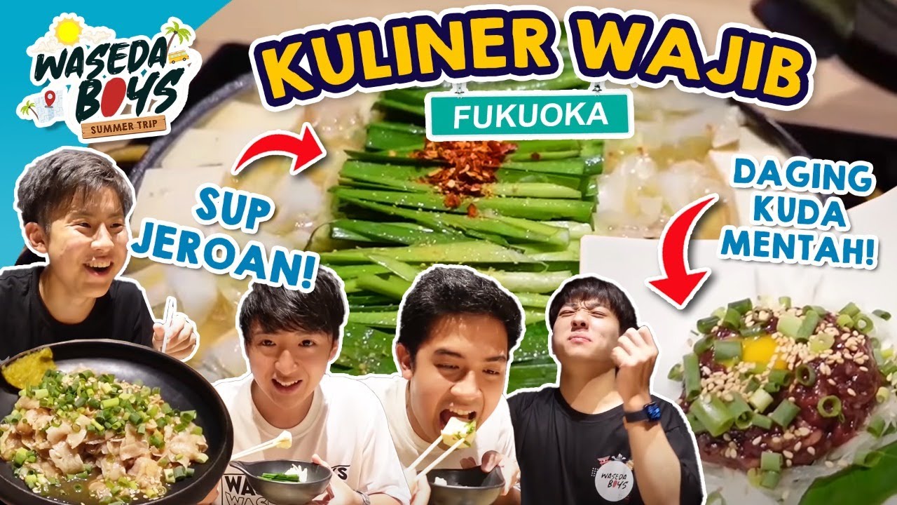 COBA KULINER WAJIB DI FUKUOKA: HOTPOT JEROAN, SAMBIL COSPLAY😂 | SUMMER TRIP 4