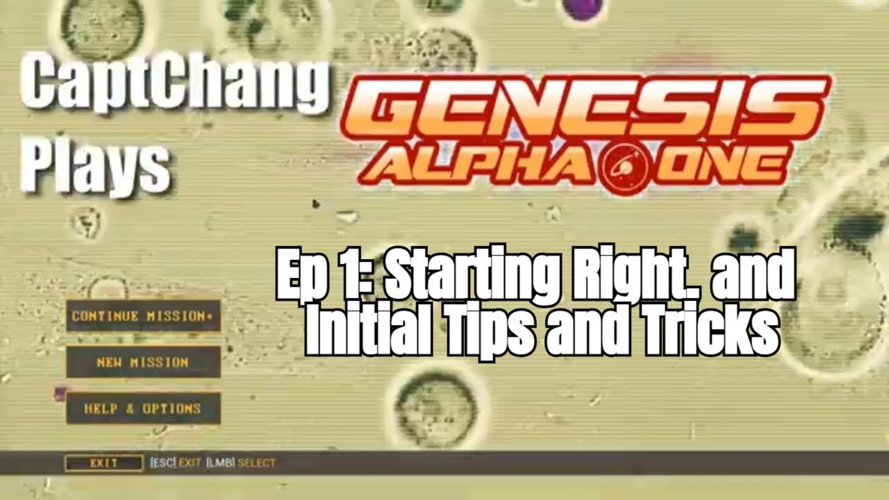 Playing Genesis Alpha One -- Ep 1: New Game With Tips and Tricks