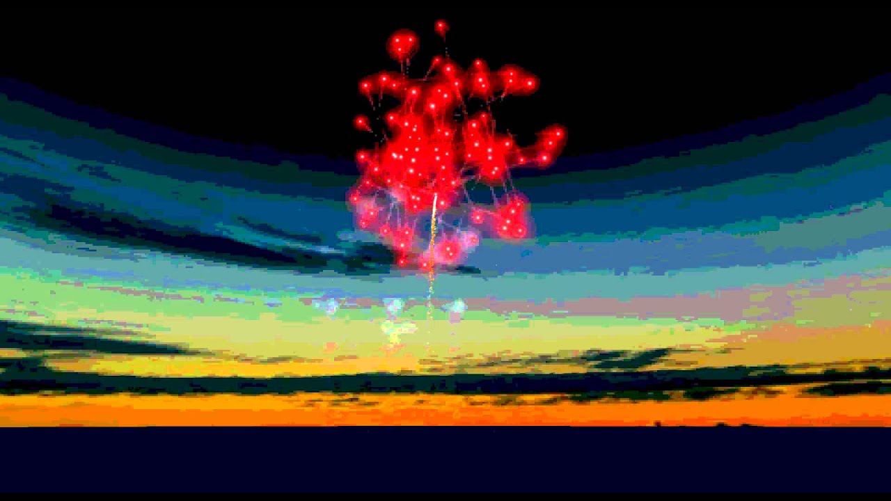 ShowSim firework visualization. Firework designer Nils Patriks Kazradzis. 14.02.15.