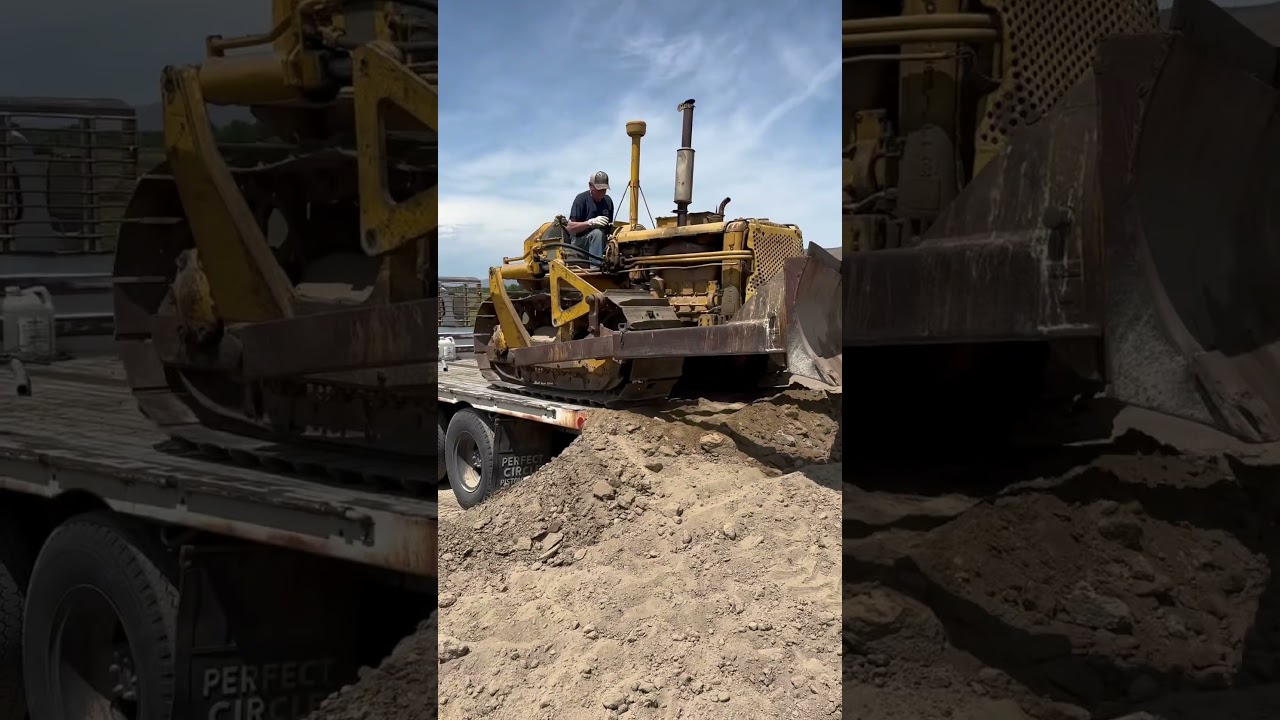 Today we pick up my great grandpas D4 Cat! #idaho #farming #tractor #caterpillar #oldiron