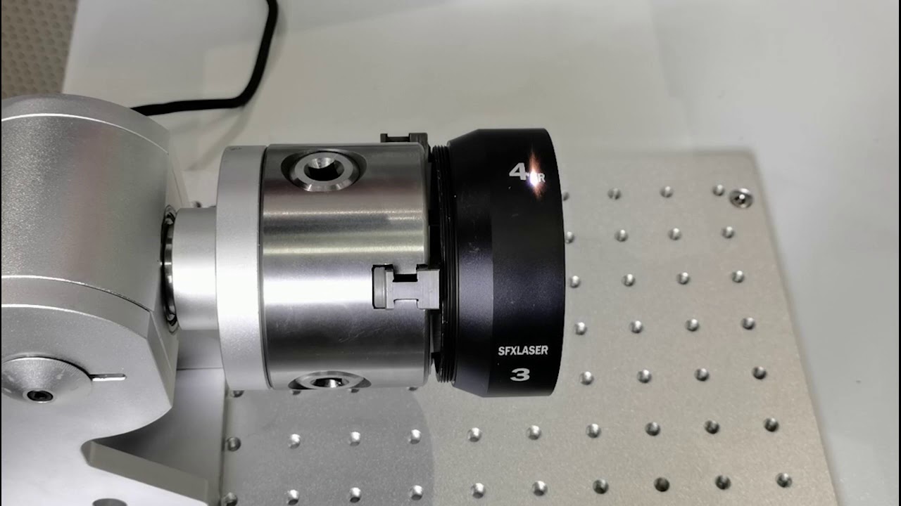 how to use the rotary of fiber laser in EZCAD2