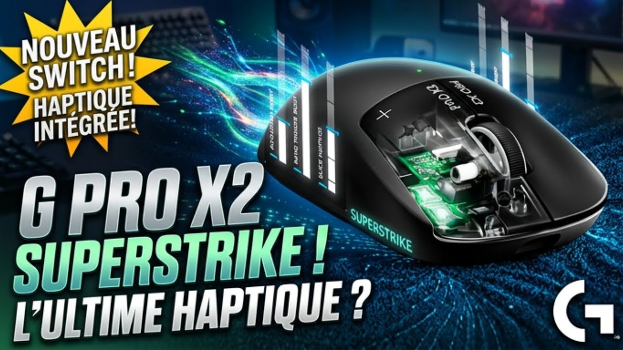Logitech G Pro X2 Superstrike : la souris du futur… révolution ou simple gadget ?