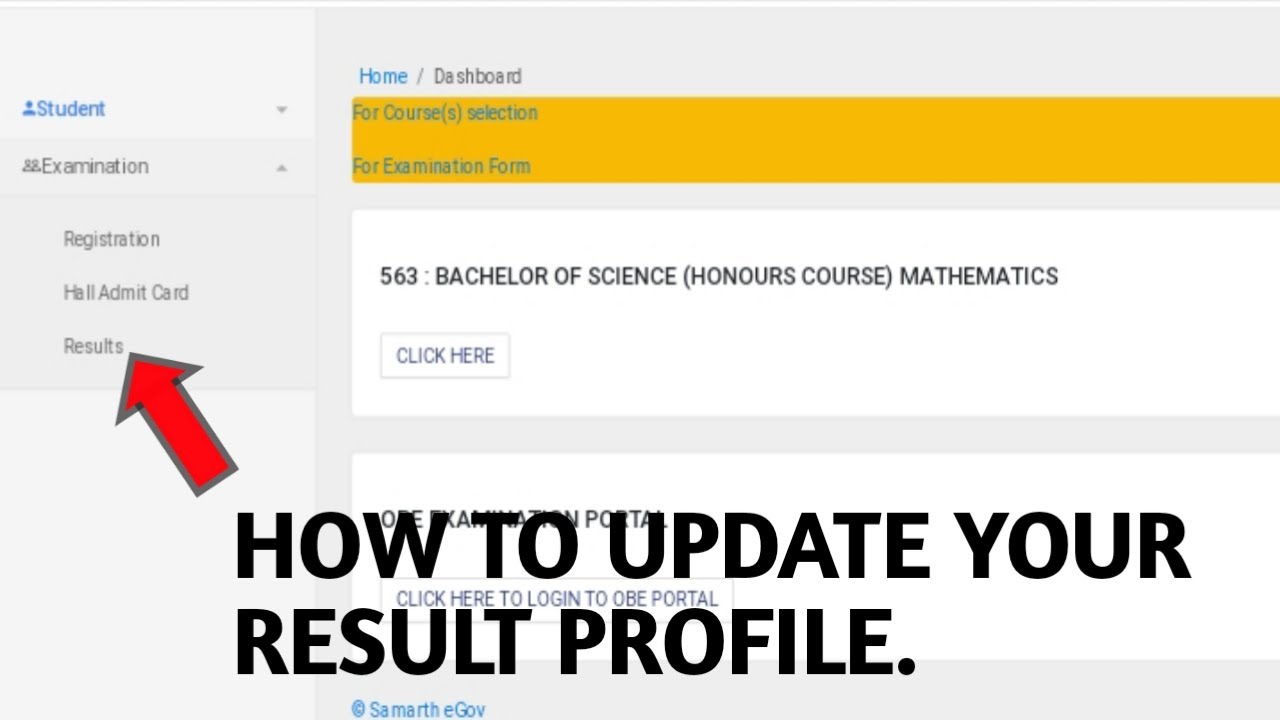 How To Update Your Profile In Samarth Portal