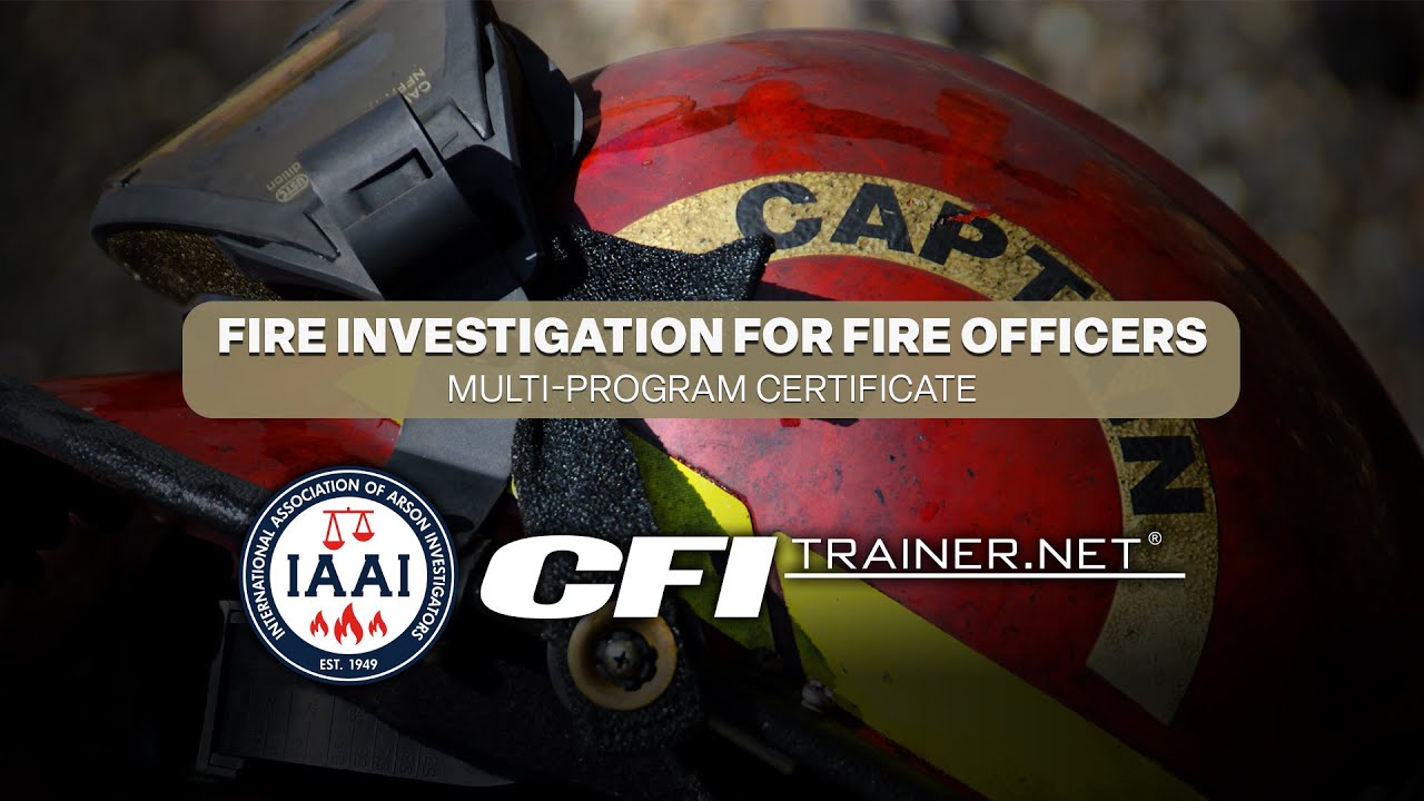 Fire Officers Certificate for Fire Investigation