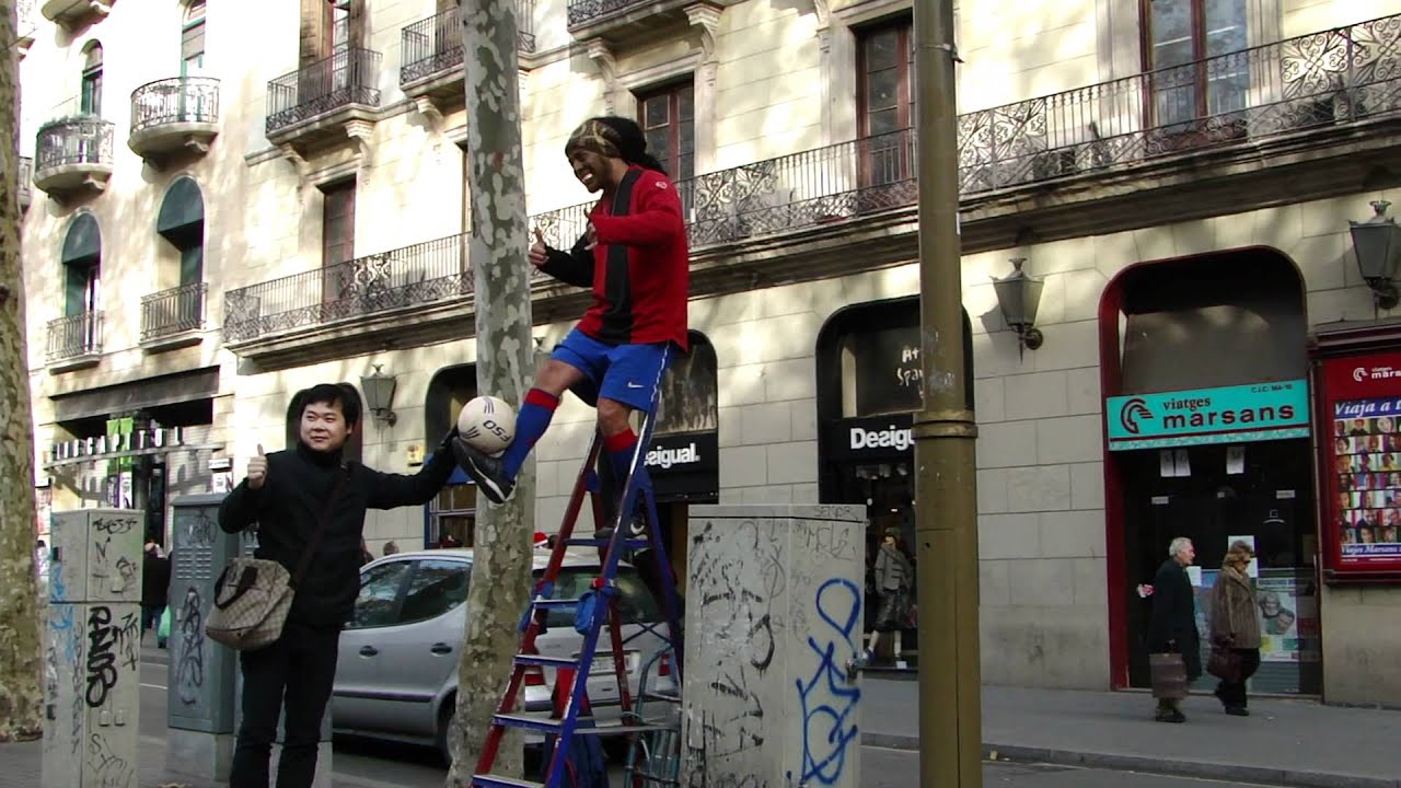 El Ronaldinho de La Rambla - Barcelona
